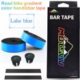 thumbnail image 3 of Bike Handlebar Wraps antideslizante Bicicleta Elástico Cinta autoadhesiva Ligero Ligero Ciclismo Protección Protección Cinturón Azul 2 Piezas / Caja Eigraketly OD003396-02B, 3 of 7