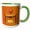 Green/White, variant on 3drose, Crowing Rooster on Chinese Arch, Happy New Year and Sign in Chinese, 11oz Magic Transforming Mug