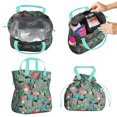 thumbnail image 2 of German Shepherd with Flowers Drawstring Lunch Bag Women - Drawstring Lunch Bag Insulated for Work Office - Stain-Resistant Large Lunchbags for Women with Multi-Pockets, 2 of 6