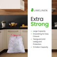 thumbnail image 2 of LIMELINEN Tall Kitchen Trash Bags with Drawstring, 13-gallon White Trash Bag of 0.9 mil Thickness, 200 Count, Leak and Odor-Resistant, Heavy-Duty Plastic Garbage Bags for Home and Commercial Use, 2 of 5