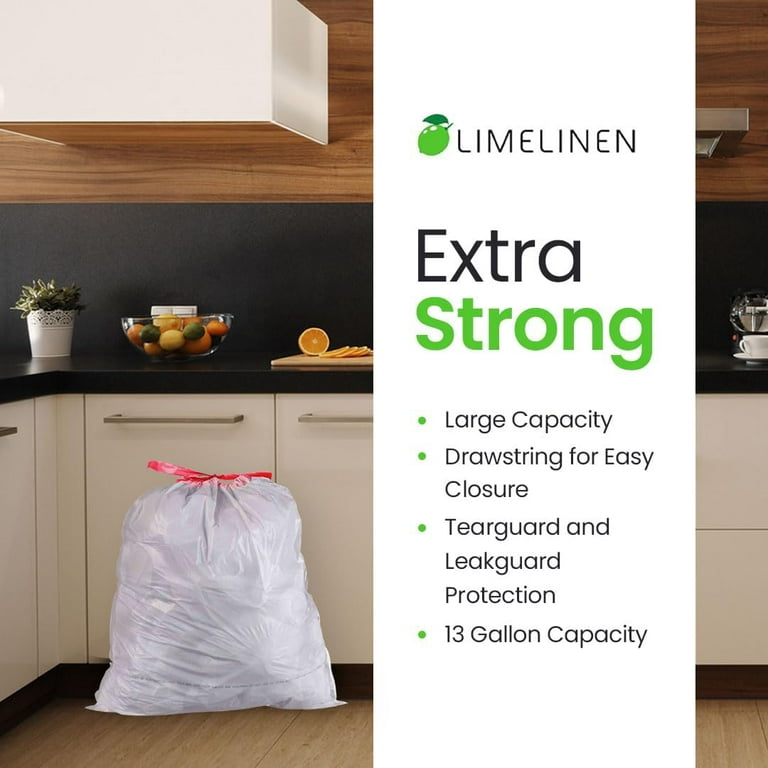 Odorless & Extra Strength White Drawstring Trash Bags - Perfect For Home,  Office & Bathroom Kitchen Bins! - Temu
