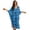 Black and Blue - Palm Tree, variant on DISNIMO Palm Tree Print Women's Kaftan Dress Plus Size V-Neck Swimsuit Coverup Batwing Sleeves Caftan Beach Cover up Lightweight Loose Swimwear Coverups