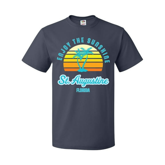 Inktastic Summer Enjoy the Sunshine St. Augustine Florida in Blue T-Shirt