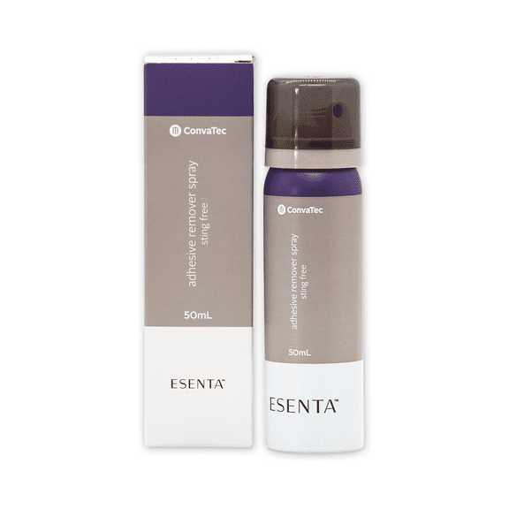 ESENTA Adhesive Remover Spray for Around Stomas and Wounds, Sting Free, Alcohol Free, 50 mL Bottle (Pack of 1)