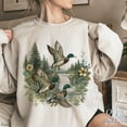 thumbnail image 6 of Vintage Mallard Ducks Waterfall Sweatshirt | Nature Wildlife Graphic Pullover, 6 of 8