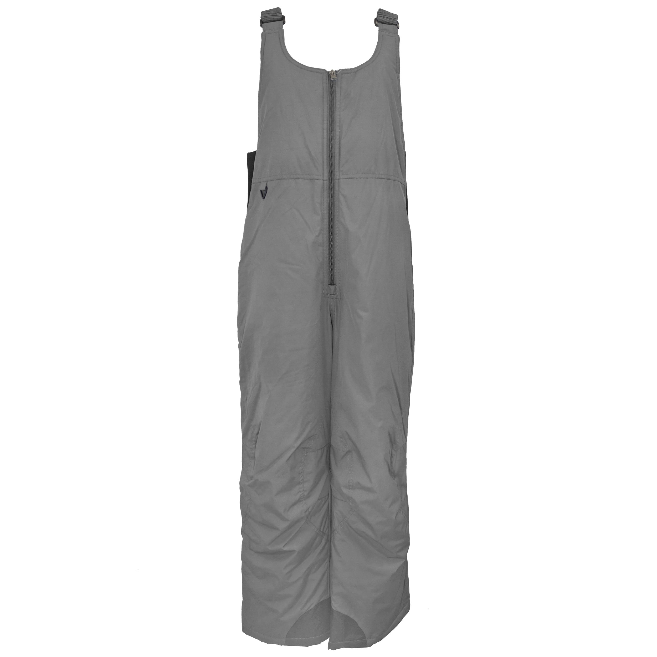 White Sierra Youth Toboggan Insulated Bib Snow Pant Small, Gray
