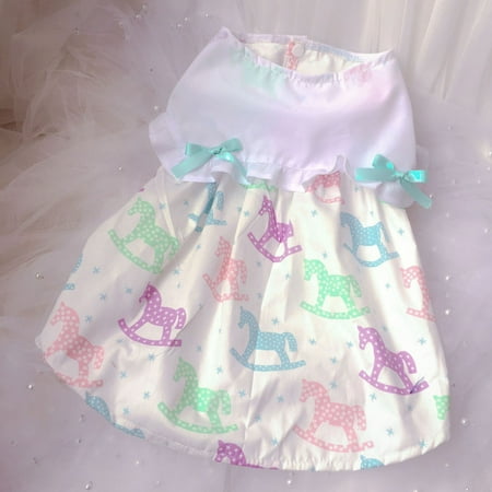 

ruhuadgb Lovely Pet Skirt High Elasticity for Summer Breathable