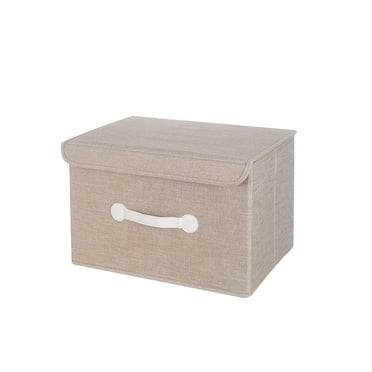 VerPetridure Khaki Jy031 Small Storage Box Cube Bucket Basket Wardrobe Storage Box with Handle Foldable Storage Box Washable Oxford Cloth Storage Box Storage Box Bucket Basket Type Closet Storage Box