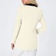 thumbnail image 4 of Blazer para mujer, de manga larga en contraste, con doble bolsillo y cuello vuelto, abotonado, top de poliéster para mujer, 4 of 8
