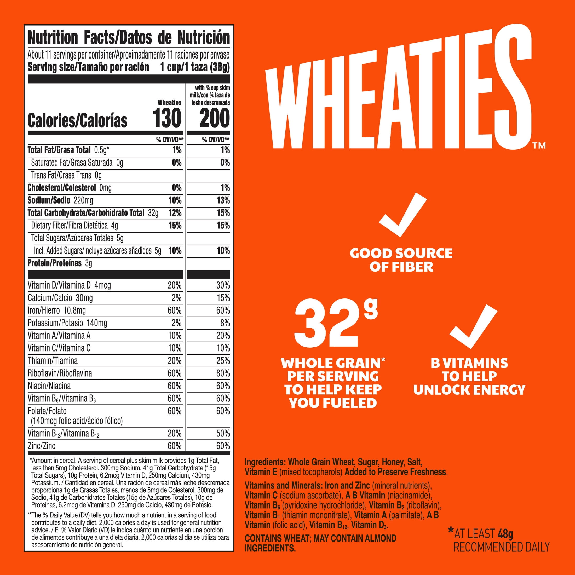 Wheaties Cereal, Breakfast of Champions, A'ja Wilson Cereal Box, 15.6 oz