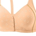 thumbnail image 4 of Gytharion Front Button Plus Size Bras for Women Wireless Push-up Bras Breathable Adjustable Everyday Bra,36B/C-46B/C, 4 of 4