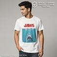 thumbnail image 2 of Men's Jaws Oversized Classic Movie Poster Graphic T-Shirt, 2 of 10