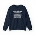 thumbnail image 2 of Electrician Definition Wizard Magician Career Unisex Sweatshirt S-2XL, 2 of 7