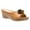 Gold, variant on Anuirheih Slip on Sandals Women,Women's Casual Flower Slippers Fish Mouth Shoes Thick Sole Sloping Heel Sandals(Black)