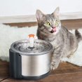 thumbnail image 7 of iPettie 2.5 L Stainless Steel Pet Water Fountain with Replacement Filter & Sponge Filter, 7 of 7