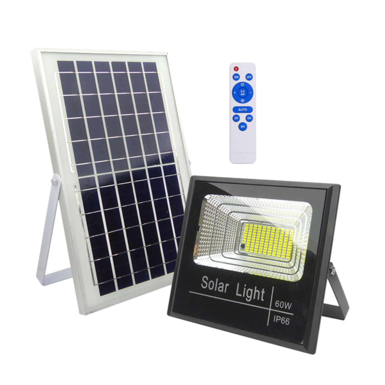 Foco Solar 112 LED 60 Watts Panel Solar Control Remoto Generico | Lider.cl