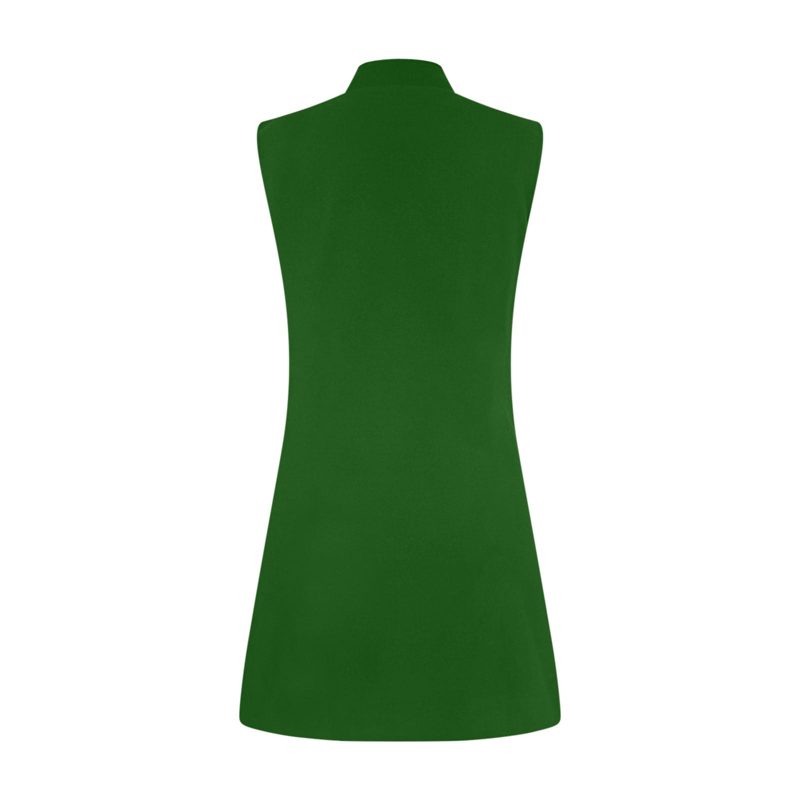 Long Waistcoat Women Fall Winter Sleeveless Vests Suit Elegant Cardigan Blazer Waistcoat with Pockets Jacket for Lady Cold Weather Green L