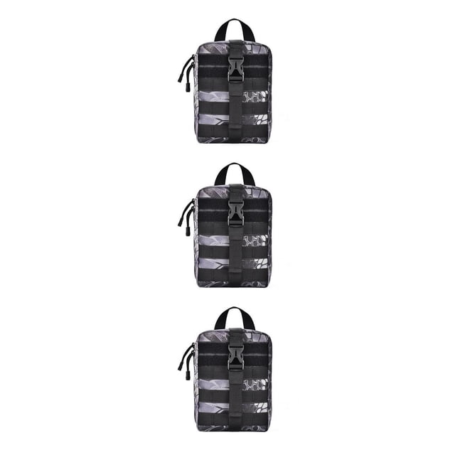 Soidarity Bolsa de almacenamiento al aire libre Camping Senderismo Accesorios de supervivencia Riñonera Pesca Montañismo Bolsillo Oxford Paquete de No.04 3piezas Soidarity CBP186368