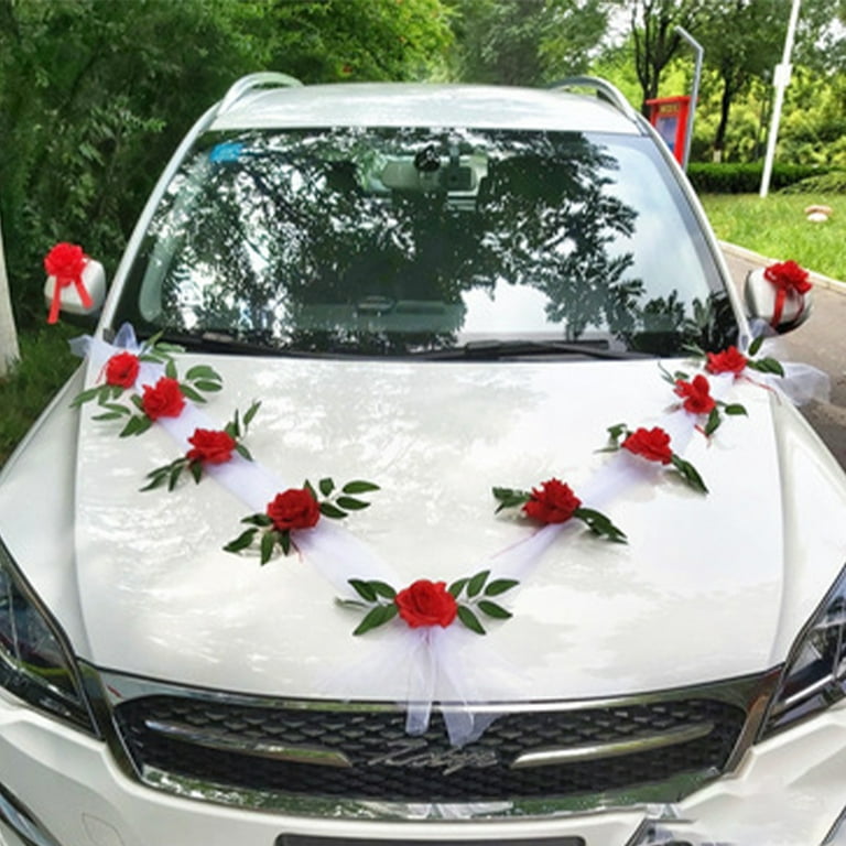 Wedding Car Decoration Wedding, Flowers Car Decoration