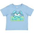 thumbnail image 3 of Inktastic My First Easter Cuddly Blue Bunny Boys or Girls Baby T-Shirt, 3 of 5