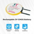 thumbnail image 2 of Rome Tech ML1220 Rechargeable Coin Cell Battery w/Tabs (RT-COIN-02) (2 Pack), 2 of 5