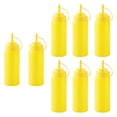 thumbnail image 4 of 8Pcs Portable Sauce Bottles Salad Condiment Bottles 250ml for Condiments Syrup Ketchup Yellow, 4 of 7