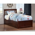 thumbnail image 4 of Mission Twin Extra Long Bed with Matching Footboard and Twin Extra Long Trundle in Walnut, 4 of 7