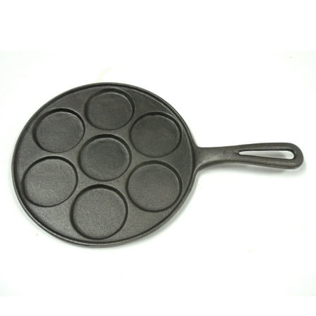 

Norpro Cast Iron Plett Pancake Pan - Seven 2 Inch Pancake Cavities