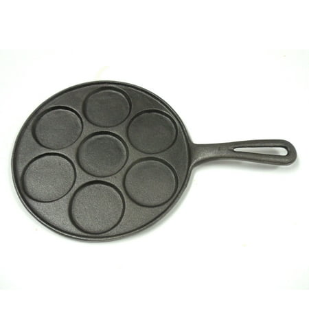Norpro Cast Iron Plett Pancake Pan - Seven 2  Inch Pancake (Best Pan To Make Pancakes)