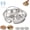 A, variant on Stainless Steel Divided Plate with Double Handles, Round Divided Dinner Plate, Upgraded Round 5-Compartment Lunch Tray Prevents Flavor Mixing for Meal Prep Cooking Home Camping Use (C)