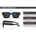 thumbnail image 3 of Lentes Gafas De Sol Oscuros Unisex Para Mujer Dama Hombre Caballero Cuadrados Vintage Originales Uv400, 3 of 8