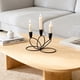 thumbnail image 5 of xihome Candelabro de metal de 3 brazos para centro de mesa, ideal para decoracin navideña, bodas, fiestas, comedores y hogar. Candelabro de aleacin de hierro., 5 of 6