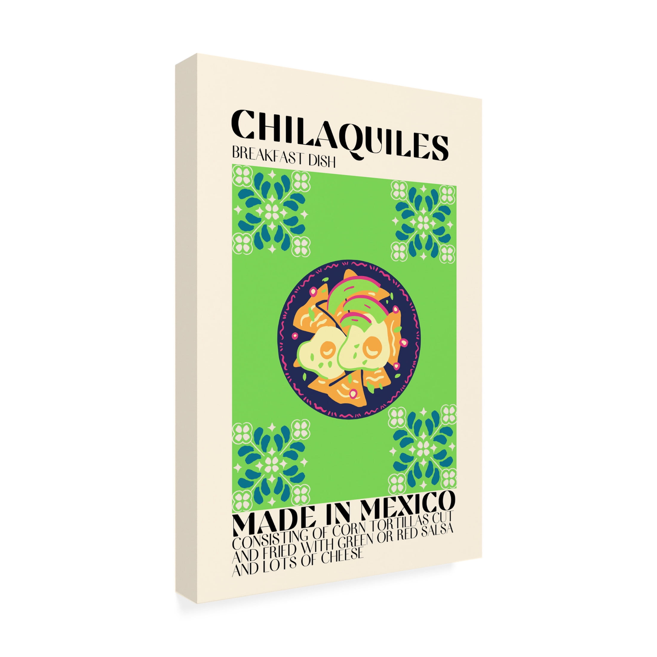 Canvas Wall Art - Gaec Studio 'Chilaquilas' Wall Art for Living Room, Bedroom, or Office Décor by Trademark Fine Art - 16 x 24 Inches