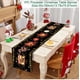 thumbnail image 1 of Camino de mesa navideño, adornos de nieve de bosque, Papá Noel, enanos, mantel rojo de Navidad, decoración de mesa, decoración de fiesta, 1 of 4
