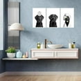 thumbnail image 3 of Funny Black Cat Bathroom Canvas Wall Art Cute Cat Wash Its Paws Reading Newspaper Poster Modern Abstract Green Aesthetic Animal Prints Painting For Bathroom Toilet Wall Decor Unframed, 3 of 6