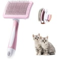thumbnail image 1 of Cepillo para perros y gatos, cepillo para gatos, cepillo autolimpiante para mascotas, cepillo para pelo largo y corto, elimina eficazmente la capa interna y los enredos de perros y gatos., 1 of 5