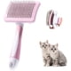 thumbnail image 1 of Cepillo para perros y gatos, cepillo para gatos, cepillo autolimpiante para mascotas, cepillo para pelo largo y corto, elimina eficazmente la capa interna y los enredos de perros y gatos., 1 of 5