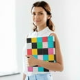 thumbnail image 6 of FORMRS 3 Ring Binder 1.5 inch with Pockets Clip Board 200 Sheets Capacity, Blue Checkered Pattern, 6 of 8