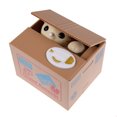 thumbnail image 1 of Wdftyju Adorno para caja de ahorro de dinero con alcancía automatizada de robo de gato eléctrico (amarillo) Wdftyju 9rf1dg2fx4rw6D02, 1 of 6