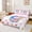 White Pink 01, variant on Feelyou Baseball Ice Cream Drip Twin Sheets for Girls, Pink Love Heart Lines Bedding, 3pcs, 1 Flat Sheet, 1 Fitted Sheet and 1 Pillowcase