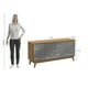 thumbnail image 4 of Aparador Bufetero Canela/Gris 4 Puertas 156 cm Kappesberg, 4 of 10