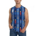 thumbnail image 1 of Balery Cute Fish Camisetas sin mangas para hombre, absorbe la humedad y protege contra el mal olor.-X-Large, 1 of 7
