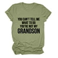 thumbnail image 1 of B91xZ Womens Tops Tops Chic Col en V Manches Courtes Ajusté T Shirts Printemps Mode Sortie Crop Vert TTG, 1 of 2