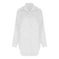 thumbnail image 5 of Sexlip Womens Patent Leather Zip Up Jacket Long Sleeve Design Waterproof Fabric Relaxed Silhouette for Night Out Looks White XXL, 5 of 7