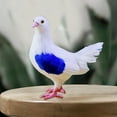thumbnail image 2 of Modelo de paloma artificial, estatua de paloma, pájaro artificial realista, modelo de pájaro de plumas artificiales para patio de casa al aire libre, 2 of 8