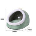 thumbnail image 3 of Ashosteey Cat Beds for Indoor Cats,Fluffy Large Cat House for Kitten and Small Pet,Soft Washable Cat House Furniture for Kitten Tent Cave, Cute Pet Beds for Kitten Puppy Cat Cave Anti-Slip Bottom, 3 of 7