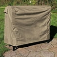 thumbnail image 3 of Sunnydaze 4-Foot Firewood Log Rack Cover - Weather-Resistant Outdoor Heavy-Duty Polyester with PVC Backing - Khaki, 3 of 8