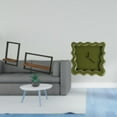 thumbnail image 2 of Estantes flotantes de madera de estilo rústico moderno y reloj de pared cuadrado para cocina, oficina, comedor, baño, estudio o ., 2 of 8