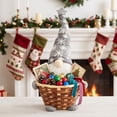 thumbnail image 5 of Eolstice Christmas Candy Basket, Faceless Gnome Doll Woven Small Treat Basket, Tabletop Centerpiece, Holiday Party Home Kitchen Decor, Gift, 5 of 6