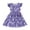 z-Navy5924, variant on Girls Kids Lemon Print Dress Ruffle Sleeve Crewneck Flared Skirt Casual Summer Dress For Daily Wear Stylish Dress